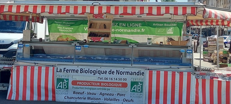 Viande bio marché de Versailles Notre-Dame