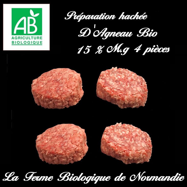 preparation hachée d'agneau bio