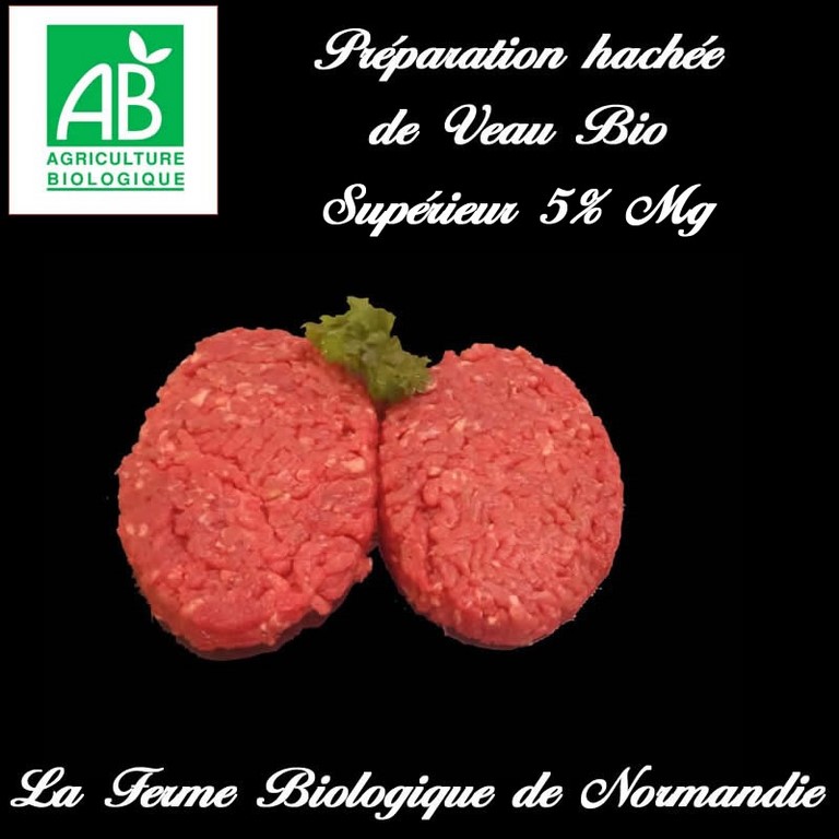 préparation hachée veau bio 250g