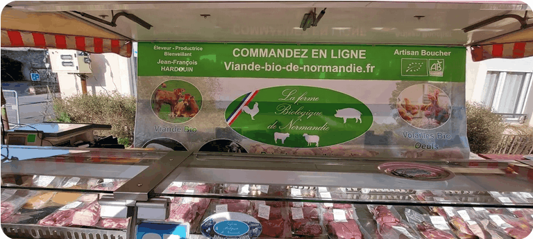 Viande bio marché de Versailles Notre-Dame